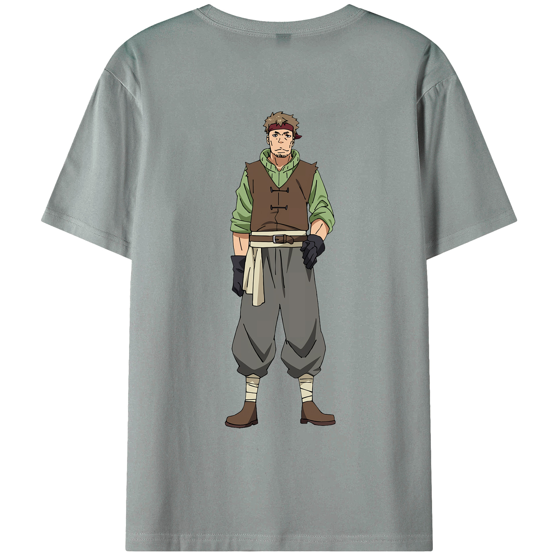 （画像用） 転スラ Regarding Reincarnated to Slime 綿100％ メンズ半袖Tシャツ（バックプリント） 通気性